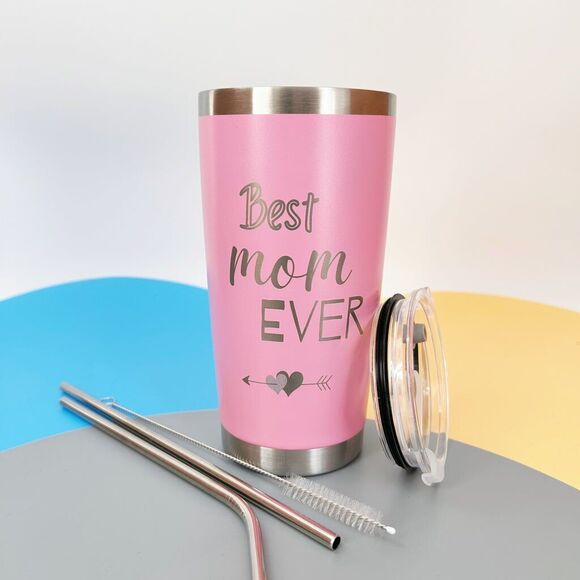 Personalized Best Mom Ever Tumblers, Birthday Mothers Day Christmas Gift for Mom - Picture 4 of 16